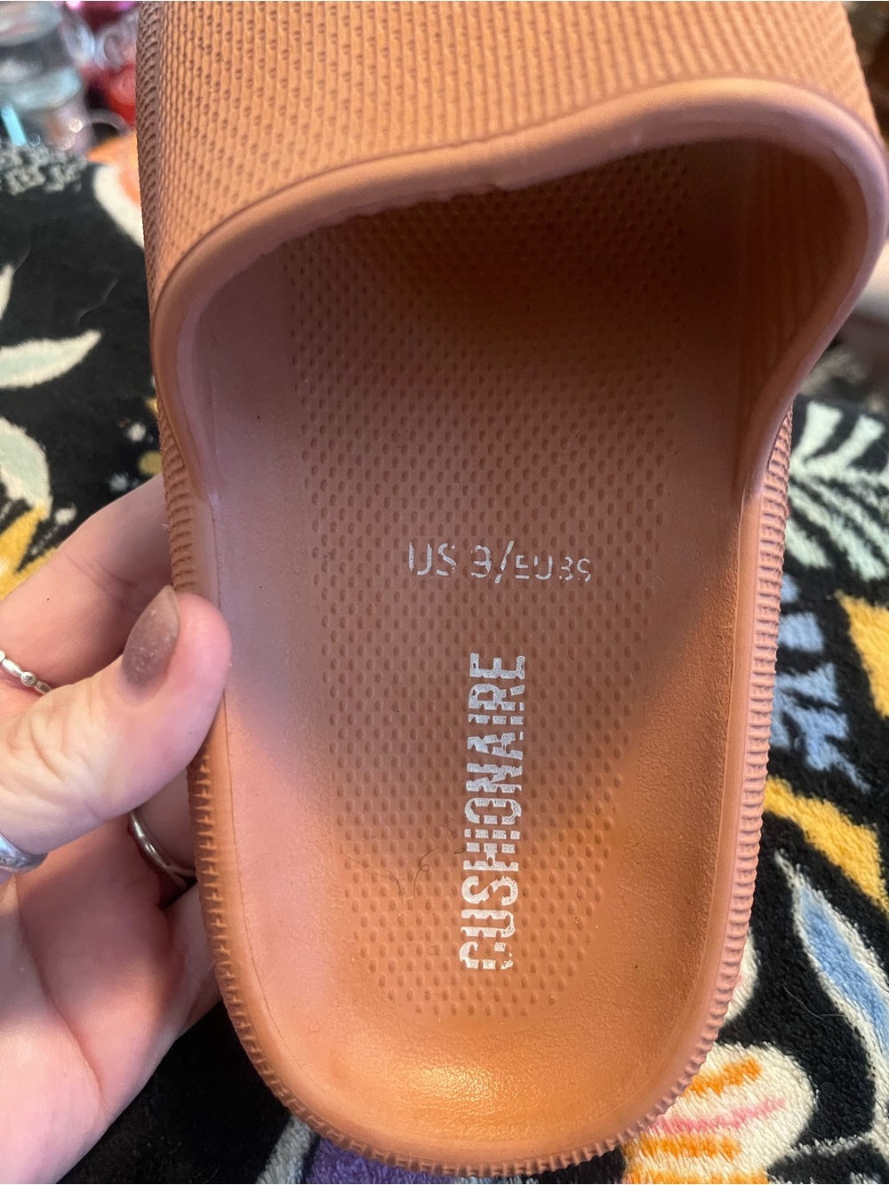 Brand new Cushionaire Slide Sandals in Dusty Pink & Terracottar - Picture 3 of 6